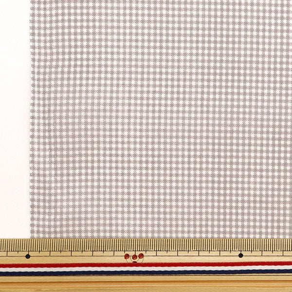 [From quantity 5] Fabric "TC Broad Check Gray Not-CHEXS-C"