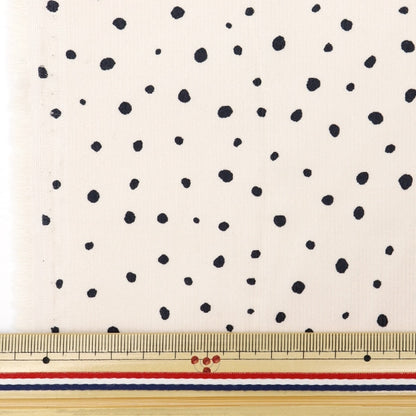 [From quantity 5] Fabric "21W Corduroy Soft Processing Dalmatian Pattern Ivory COR21P-DM-IV"