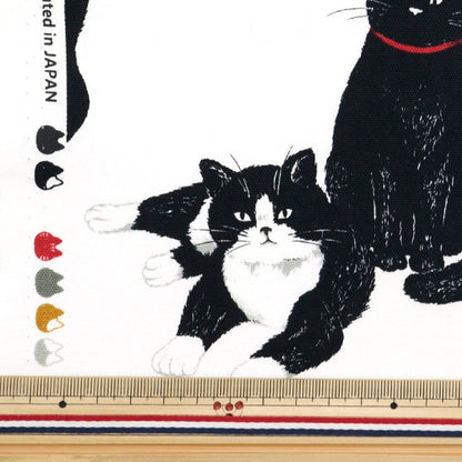 [De la cantidad 5] Fabric "Ox Cat White OX35406-2A"