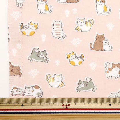 [De la cantidad 5] Fabric "Skare Cat Pink AP4680-1b"