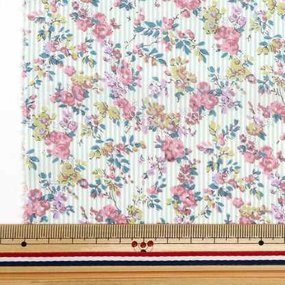 [الكمية تبدأ من 5] قماش "Liberty Fabrics Tana Lawn Garland Stripe DC33549-XE" Liberty Japan Liberty Japan