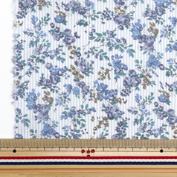 [From quantity 5] Fabric "Liberty Fabric Tana lawn Garland Stripe DC33549-YE] Liberty Japan