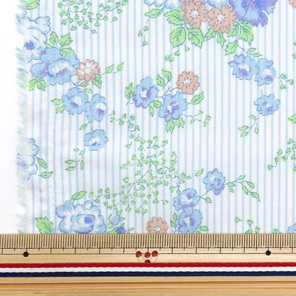 [来自数量5] 织物 “自由结构 塔纳草坪 Lydia Stripe DC33558-XE] Liberty Japan