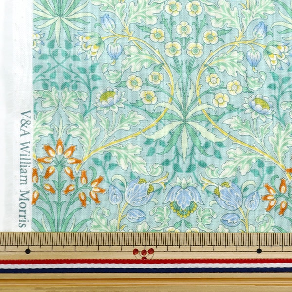 [De la cantidad 5] Fabric "Hojas V&A Hiyacinth Sachs VA10015-C"