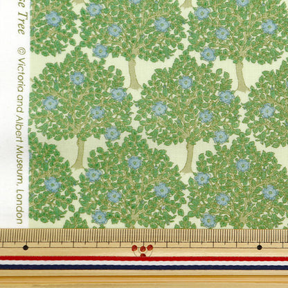 [From quantity 5] Fabric 『Lawn V & A Rose Tree Green VA10021-C]