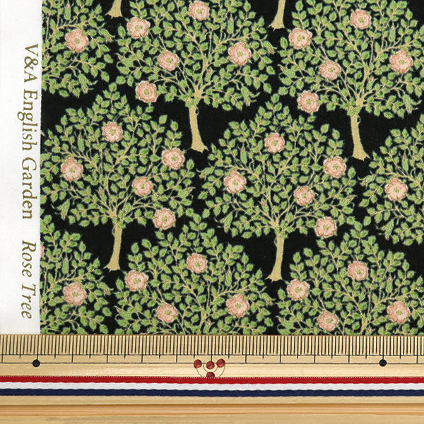 [De la cantidad 5] Fabric "Lone V&A Roses Tree Black VA10021-E"