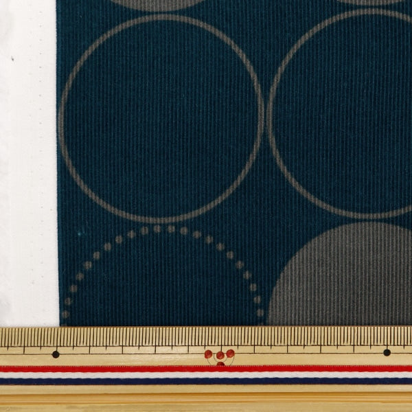 [De la quantité 5] tissu "chemise appelle dix pire cercle motif bleu ap35403-1d"