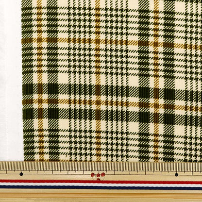 [De la cantidad 5] Fabric "Camisa Cole Tenpo Patrón verde X Mustaza AP35403-2B"