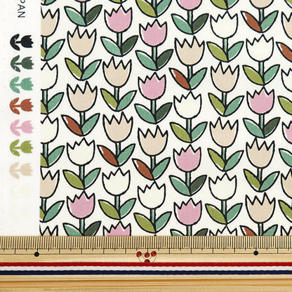 [From quantity 5] Fabric "Broad Tulip Green BRTULIP-GN"