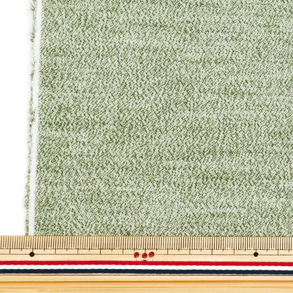 [From quantity 5] Fabric "Banshu Ori Soft Brushed Green CLT317-5"