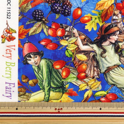 [De la quantité 5] Tissu "USA Cotton Flower Fairyze Fairs Nuts and Fairy Matchs DDC1522-Royal"