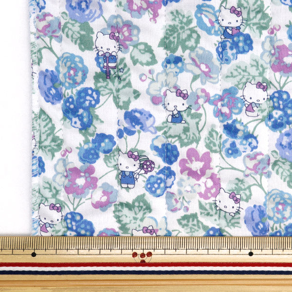 Stoff "Liberty Fabric Tanalone Quilt Cut Cross ca. 105 x 50 cm Momoko Schwarzer Berry CQDC28393J24B"