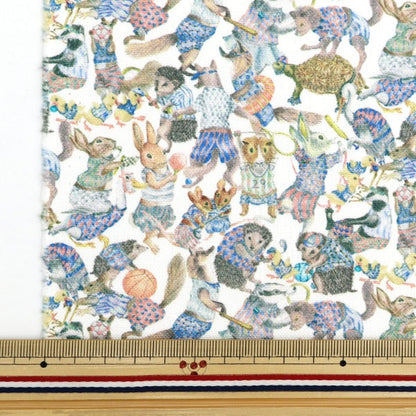 [Aus Menge 5] Stoff "Liberty Fabric 11 Leinwand Harabaloo 3631121-21a" Liberty Japan