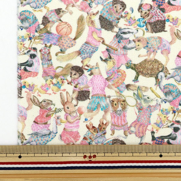 [Aus Quantität 5] Stoff "Liberty Fabric 11 Leinwand Harabaloo 3631121-21c" Liberty Japan Liberty Japan