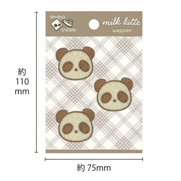 Aufnäher "Milch Latte (Milch Latte) Aufnäher Panda MLW-16]