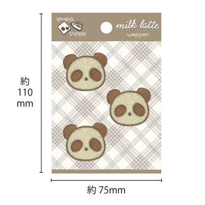 Aufnäher "Milch Latte (Milch Latte) Aufnäher Panda MLW-16]