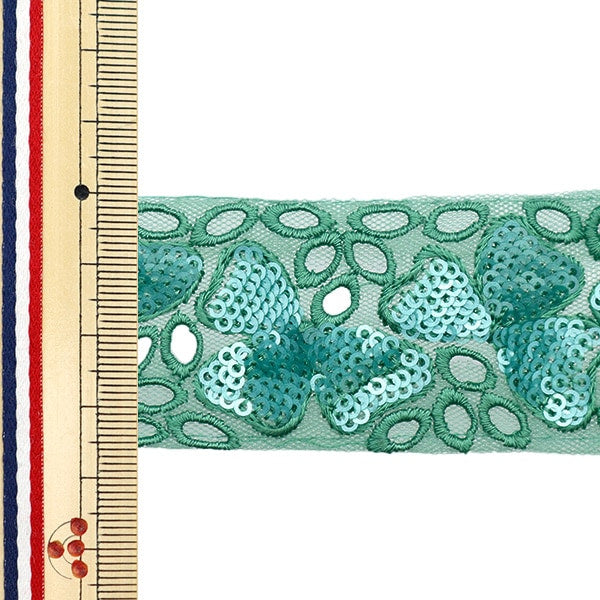 [Из количества 5] ремесленникОтделка "2024 Отделка для индийской вышивки Зеленый x green 3670h"