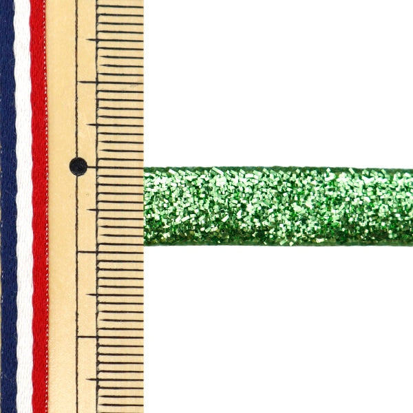 Ribbon "1 anti -selling glitterRibbon Width about 9mm x about 3m roll green 0680B-15 "