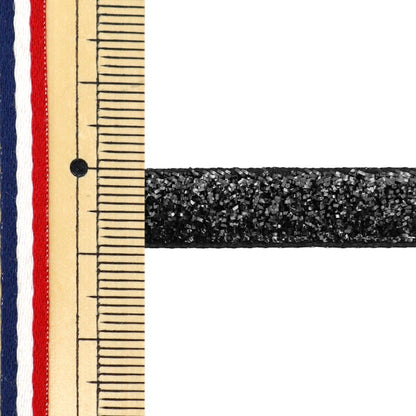 Ribbon "1 anti -selling glitterRibbon Width about 9mm x about 3m rolled black 0680B-7]