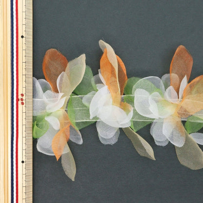 [Dalla quantità 5] Trim "Miscela motivazione di fiori Mix Orange FMC-3-MILL"