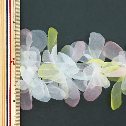 [Aus Menge 5] Besätze "Blumenmotivband Mischen Sie gelb FMC-3-Mye"