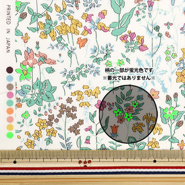 [Aus Quantität 5] Stoff "Liberty Fabric Neon Farbe Tanalon Neon Field Flowers DC33790-J24d" Liberty Japan Liberty Japan