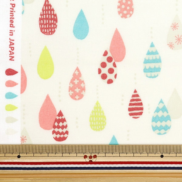 [De la cantidad 5] Fabric "Scare Shizuku Patrón White SQ35901-1A"