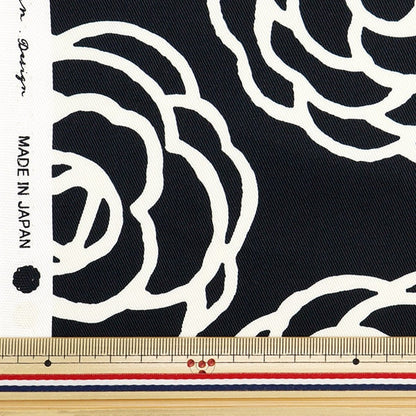 [From quantity 5] Fabric "Twill Camellia Black TWCAM-BK"