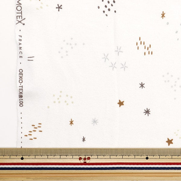 [Dalla quantità 5] Fabric "Domotex Jersey Star Domo-Jer-2"