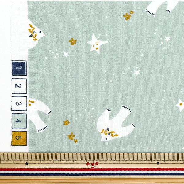 [From quantity 5] Fabric "DOMOTEX Cotton Print Futori DOMO-CPT17"