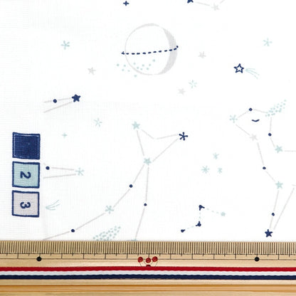 [De la cantidad 5] Fabric "Domotex Cotton Print Hoshizora DOMO-CPT18"