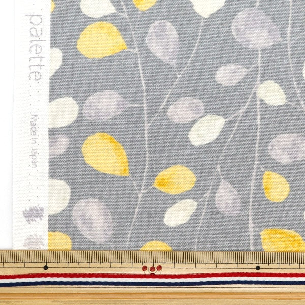 [From quantity 5] Fabric 『Oxford Palette watercolor circle gray 144-8048-B3]