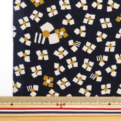 [De la cantidad 5] Fabric "Tres Flower Navy 144-8049-C1"