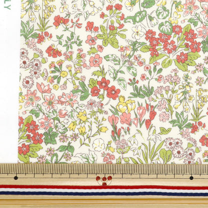 [Aus Menge 5] Stoff "Liberty Fabric Organic Tanalone Spring Blumen 157J904-A" Liberty Japan