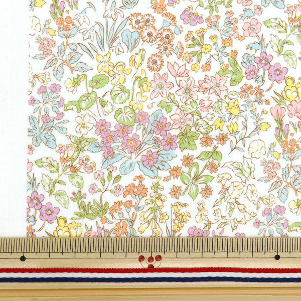 [De 5] Fabric "Liberty Fabric Tanalone Spring Flowers 157J904-C" Liberty Japón Libertad Japón