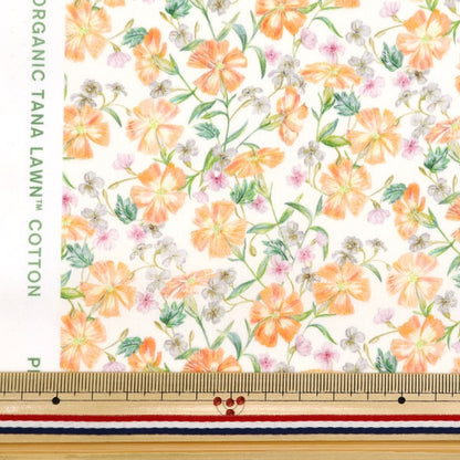 [Aus Menge 5] Stoff "Liberty Fabric Organic Tanalone No Fork Garden 157J908-B" Liberty Japan