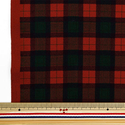 [From quantity 5] Fabric "Twill Basic Check Red YU88320-1-A"