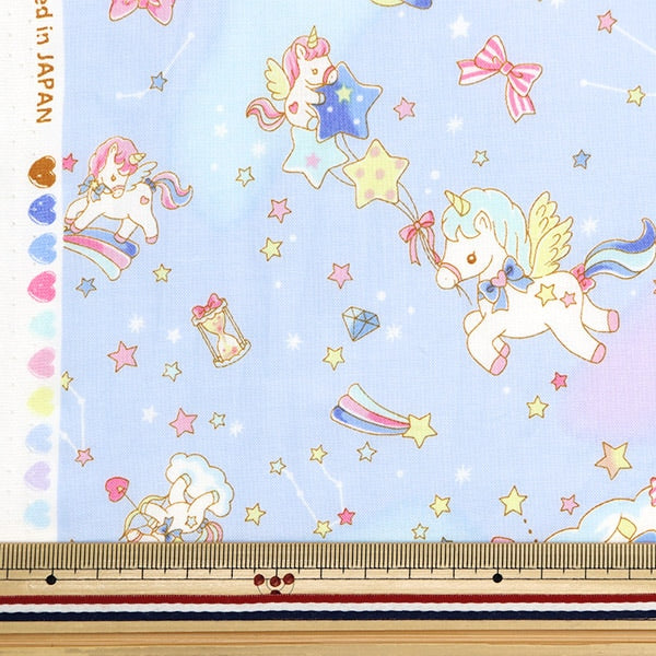 [Dalla quantità 5] Fabric "Scare Vanilla Pop @ Star Blue SQ41402-1A"