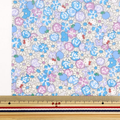 Fabric "Liberty Fabric Laminated Schnittkreuz ca. 33 x 50 cm Hello Kitty 50. Jubiläum Apple Picking CRDC33497J24d" Liberty Japan