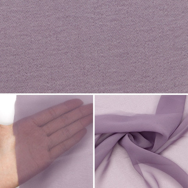 [De la quantité 5] tissu "75d mousseline Josette Dark Purple NCF6301-87DP"