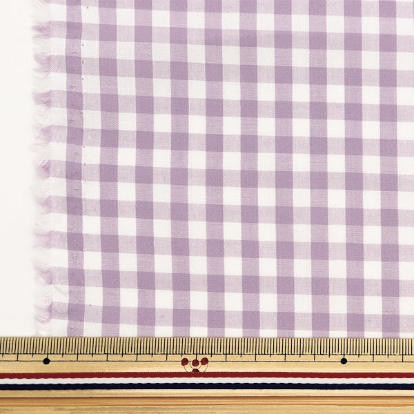 [Dalla quantità 5] tessuto "Gingham Smile Color Orchid Co-Gim24-OC"