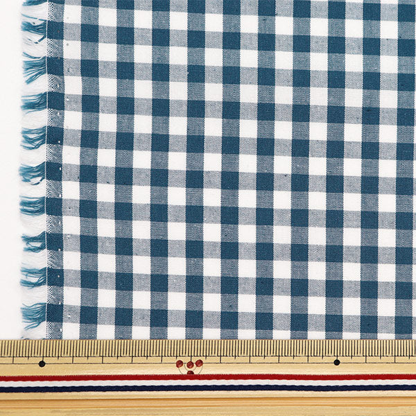 [De la cantidad 5] Fabric "Gingham Color Smoky Midnight Blue co-gim24-MB"