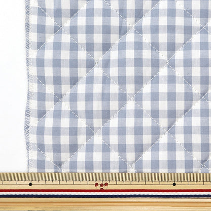 [Aus Quantität 5] Stoff "Gingham Quilt rauchige Farbe Hiyacinth q-co-gim24-hy"