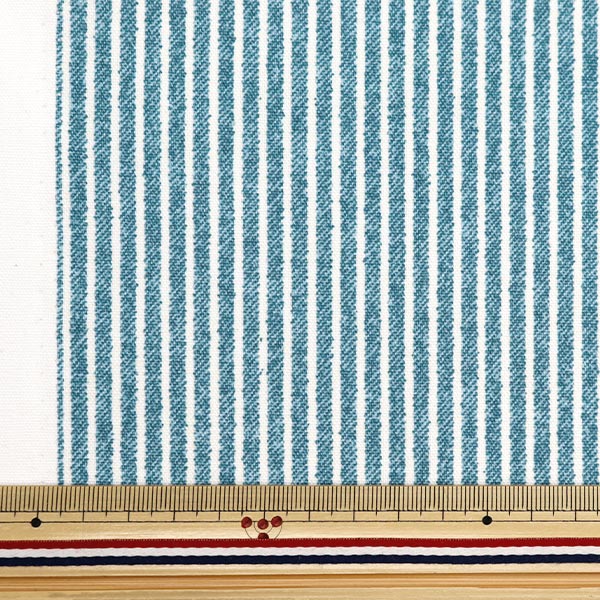 [De 5] Fabric "Loggie Sax Blue 36000-512-b de estilo de mezclilla de estilo de mezclilla 36000-512-B"