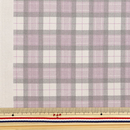 [De la quantité 5] tissu "Twill Basic Check Gray La ILAC 88320-1-18"