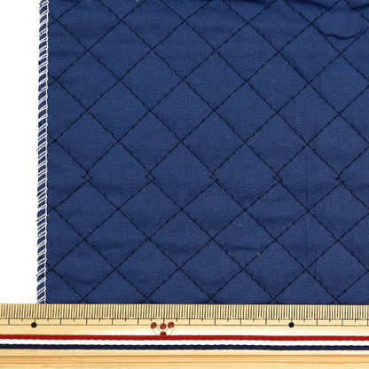 Tela "láminas de acolchado de acolchado cruzado aproximadamente 106 cm x 50 cm Navy C-K6298-88"