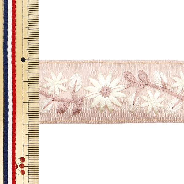 [Aus Menge 5] HandwerkBesätze 『2023 Indischer Stickereibesatz Brown x Brown 2212j]