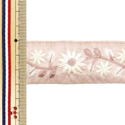 [Aus Menge 5] HandwerkBesätze 『2023 Indischer Stickereibesatz Brown x Brown 2212j]