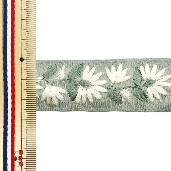 [Aus Menge 5] HandwerkBesätze 『2023 Indischer Stickereibesatz Grün x Grün 46210a "