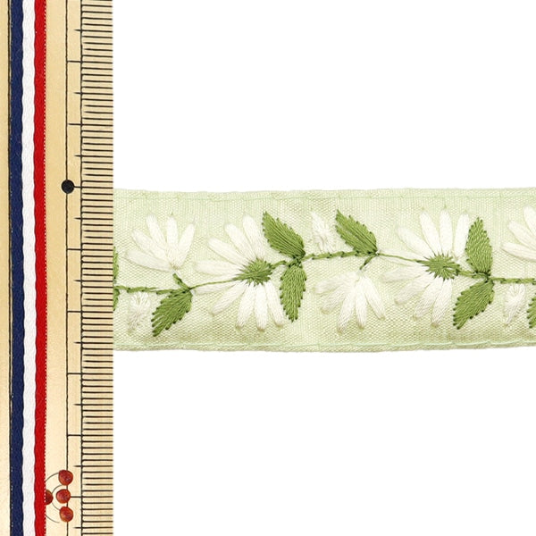 [Aus Menge 5] HandwerkBesätze 『2023 Indischer Stickereibesatz Grün x Grün 46210d]